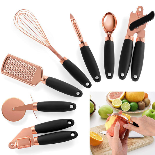 Stainless Steel Kitchen Gadgets 7 Piece Set - Great Finds 