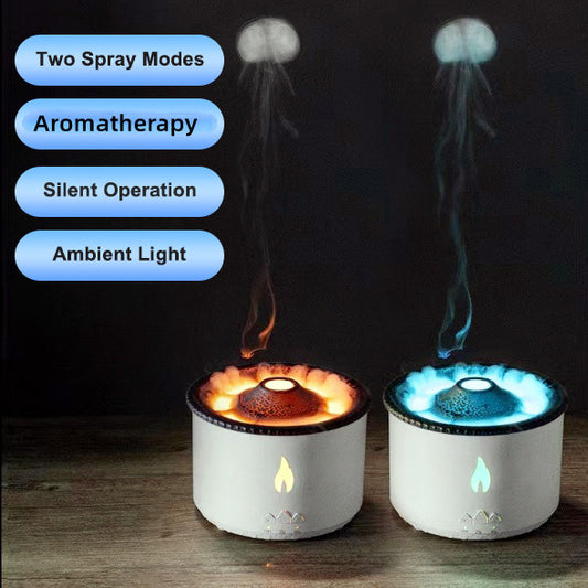 Creative Ultrasonic Essential Oil Humidifier Volcano Aromatherapy - Great Finds 